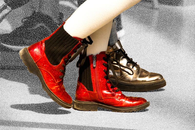 Red Boots by Liz Hextall